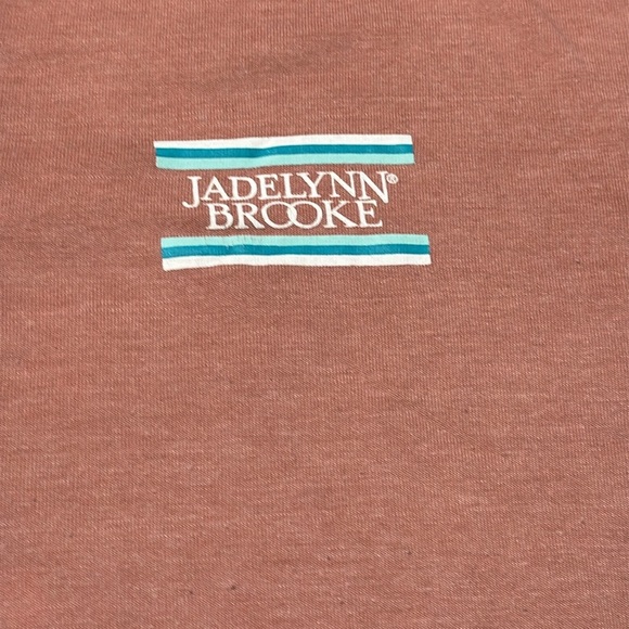 JADELYNN BROOKE Comfortable V-Neck T-Shirt in Coral Women’s XL - Picture 2 of 6